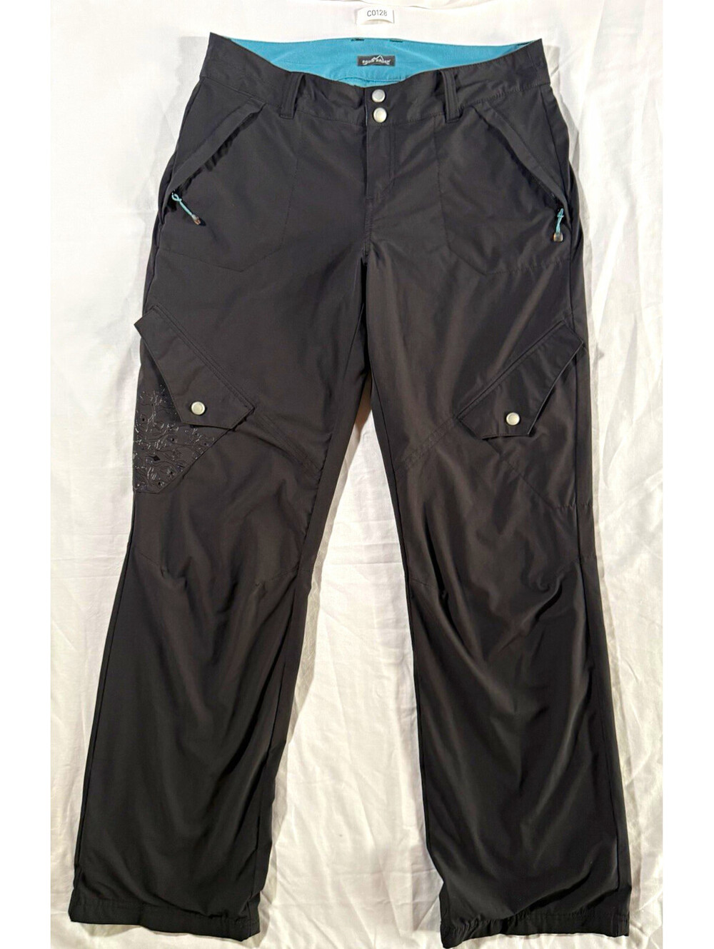 Eddie Bauer Womens Black Hiking Pants Straight Leg Size 6